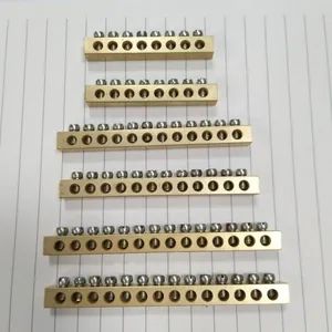 Brass Pickling Terminal Block 2-24Holes DCDC ColdPressed Insulation LW 1Y - Haiyan Lewei Hardware & Tool Co., Ltd. - China