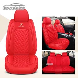 Waterproof PU Leather Custom Car Seat Covers Full Set Universal Luxury Car Seat Cushions for Cars - Guangzhou Sonsang Automobile Accessores Co., Ltd. - China