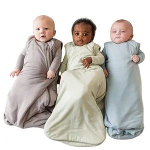 Baby Clothes Wholesale Bamboo Wrap Baby Wear Blankets Newborn Bag Night Wearable Sleeping Sack for Baby Zipper - ZHENGZHOU COLORTEX PRINTING & DYEING CO.,LTD - China
