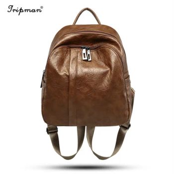 Casual Women′ S Shoulder Bags Collage Style Ladies PU Leather Backpack - Cathylin Group Llimited - China