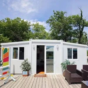 Prefabricated 4 Bedroom Expandable House 2X 40FT Villa Prefab Tiny Homes Luxury Prefabricated House Cheap Residential Modern Expandable Container House for Sale - Qingzhou Vessel Housing Technology Co., Ltd. - China