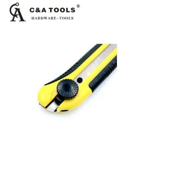 Handle Retractable Blade Art Utility Knife for Boxes Cartons Cardboard Manual Cutting - C&A Hardware Tools Co., Ltd. - China