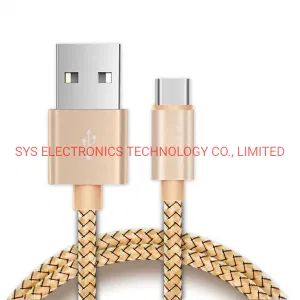 Type C Data Cable Nylon Braid Colorful Fast Charging Cable Origin China Trademark SYS HS Code 8544421900 Universal - SYS ELECTRONICS TECHNOLOGY CO., LIMITED - China