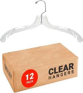 Crystal Transparent Plastic Coat Hangers Durable Shirt Clothes Hangers - YIWU SHIYONG Trading Co., Ltd. - China