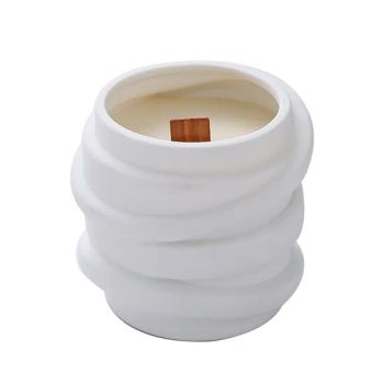 Spiral Ceramic Candle Holder, Candlestick Holder for Candles, Incense, Santo Palo, Rustic Vintage Home Decor for Halloween Christmas Weddings, Dining Room Table - XIAMEN VIVENRI IMP. & EXP. CO., LTD. - China