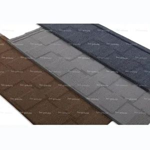 Kerala Anti-Corrosive Composite Stone Coated Metal Roof Tile Shape Arched Color Colorful Size 1340*420mm Lifespan - Zhejiang Rongping Building Materials Technology Co., Ltd. - China