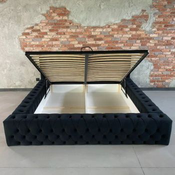 Poland Design Storage Lift up Beds Ottoman Metal Bed Frame with 36 Slats for Foldable Bed Bedroom Apartment Furniture Frame Home Use - Qingdao Keruyun Industrial Technology Co., Ltd. - China