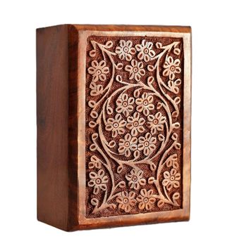 Wooden Urn Box for Human Ashes|Cremation Funeral Urns Box, Pet Memorial Urns, Decorative Urn, Cat Infant Adult Urn, Keepsake Burial Ash Box - Avon Handicrafts - India