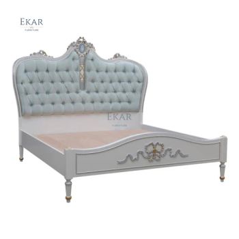 French Antique Style Bedroom Furniture Luxury Royal Master Bed Set Furniture Bedroom Luxury Italian Royal Bed Frame - EKAR FURNITURE CO.,LTD - China
