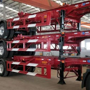 Luen Used Cars Container Skeleton Semi Trailer Truck Cargotruck Trailer for Sale - Shandong Luen Auto Co., Ltd. - China