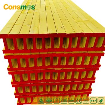 Construction Concrete Building Yellow Wood H Girder Beam H20 Timber Beam Price - Linyi Consmos Wood Industry Co., Ltd. - China