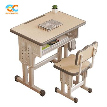 Factory Wholesale School Furniture Ergonomic Adjustable Desk and Chair Set Safe Height-Adjustable School Desk for Classroom - Jiangxi Qichen Education Equipment Group Co., Ltd. - China