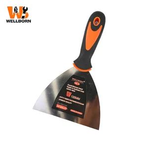 5-Inch Smiling Face Putty Knife with Mirror Polished Stainless Steel Blade Smiling Face Handle - Wellborn Tools - China