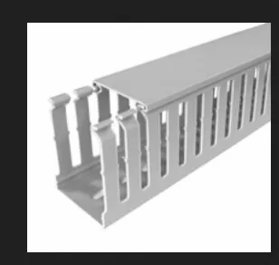 Wiring Ducts Wide Slot Color Silver Double Restricted Slot – Meter Per Box 120, 32, 36, 40, 48, 64, 72, 96 Description Wiring Duct Wide Slot, Light Grey, 2 - Trinity Touch Private Limited - India