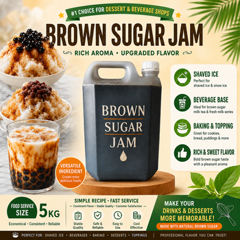 Brown Sugar Jam 5KG Wholesale | Bubble Tea & Dessert Ingredient Supplier from California Sunlight Co.,Ltd Brown Sugar Jam 5KG Wholesale | Bubble Tea & Dessert Ingredient Supplier - California Sunlight Co.,Ltd - Taiwan