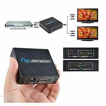 2 Port HDMI Splitter - 1080p Resolution, HDMI 2.0, 5V Adapter Powered - Sunmax Infotech - India