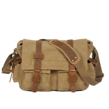 Wholesale Best Selling Canvas Leisure Messenger Bag MOQ 10PCS Season All Color Brown Sample 7days Origin China Hardness - Ningbo Best Travel Industry and Trade Co., Ltd. - China