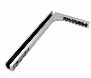 Modern Stainless Steel Casting Shower Room Glass L Support Top Holder Fitting - Gaoyao Henslon Hardware Factory - China