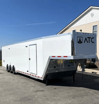 Enclosed Trailers / Enclosed ATC Gooseneck Car Trailer 2026 44ft. Aluminum ROM 500 w/Aluminum Wheels 5790 - senesie mfg llc - United States