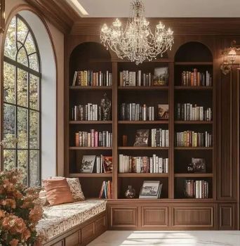 Light Luxury Wood Bookcases Library Bookshelf Home Office Furniture Book Storage Cabinet - Chongqing Yixinmao Industry and Trade Co., LTD - China