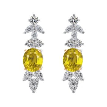 Kirin Jewelry Wholesale Bridal Accessory Fashion Jewelry European Flower 925 Sterling Silver Earrings for Women Ladies Drop Diamond Earrings - Zhuhai Kirin Jewelry Co., Ltd. - China