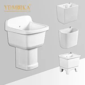 Modern Ceramics Pedestal Sink Ceramic Mop Sink for Bathroom Balcony Mop Pool Sanitary Ware Manufacturer - Guangdong Meijia Sanitary Ware Co., Ltd. - China