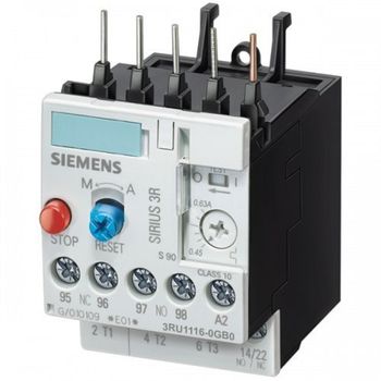 1a To 1.6a Siemens Sirius 3R 3RU1116-0GB0 Thermal Overload Relay - Aaa Electrical & Techno Enterprises - India