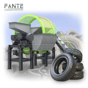 Industrial Waste Tire Shredder Scrap Car Tyre Shredding Machines for 1-3tph Capacity - Nanjing Fante Machinery Manufacture Co, . Ltd. - China