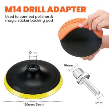 Car Polishing Pad Waxing Buffing Cleaning Drill Adapter Triangle Sponge Disk 4inch - Beijing Treeing Technology Co., Ltd. - China
