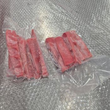 Frozen Yellowfin Tuna Strips - CO Treated, Size 10-20cm, IVP 500g (By TbestPro) - TBESTPRO TRADING INVESTMENT COMPANY LIMITED - Vietnam