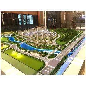 3D High-End Residential Area and Surrounding Green Planning Architectural Model Making - Guangzhou Tranka Digital Model Co., Ltd. - China
