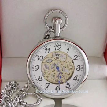Luxury Stainless Steel Automatic Self Wind Mechanical Mens Pocket Watches - Shenzhen Shi Ying Technology Co., Ltd. - China