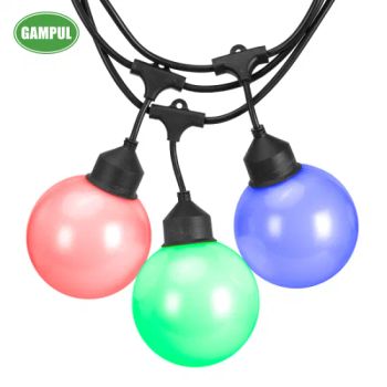 China Hot Sale LED RGBW Outdoor Christmas Night String Lights with G40 Bulbs for Tree Decorations - Dongguan Light Shines Electric Lighting Co.,Ltd - China