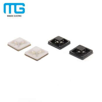 Mg Self Adhesive Cable Tie Mounts Origin Cn Trademark MG Model NO. MG Material Nylon Specification MG Fire Rating 94V2 Color Black - Wenzhou Mogen Electric Co., Ltd. - China