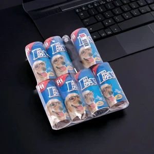 Household 10cm 30 60 90 100 Sheets Tear Paper Adhesive Brushes Sticky Pet Hair Removal Cleaner Lint Roller for Clothes - Fenghua Technology Development Co Ltd - China