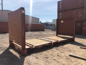 Used Shipping Containers / 40Ft X 8Ft Used Flat Rack Shipping Container from senesie mfg llc Used Shipping Containers / 40Ft X 8Ft Used Flat Rack Shipping Container - senesie mfg llc - United States