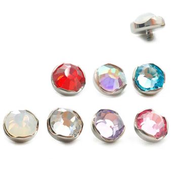 G23-Titanium 1.6mm M1.6*5mm White Fashion Body Jewelry JT120 18K Gold PVD SGS Unisex 15D MOQ100 - Dongguan Jiang Titanium Jewelry Co., LTD - China
