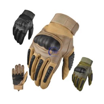 High-Class Outdoor Work Sports Motorcycle Cycling Shooting Hunting Hiking Camping Climbing Luvas Tactical Mens Gloves Combat Training All Finger Gloves - Yuemai Outdoor & Camping Co., Ltd. - China