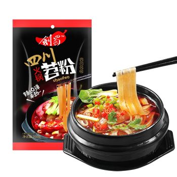 The restaurant offers a delicious selection of Tiaofen Hot Pot, Sichuan Noodles, Sichuan Fresh Wet Wide Noodles, Specialty Sweet Potato Vermicelli. - Lanzhou Longshang Rural Agriculture Co., Ltd. - China