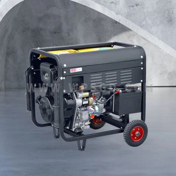 Electric Start 6kw 7kw Single Phase Open Type Portable Diesel Generator with 190fa 14HP Engine - Guangdong Wopusai Mechanical and Electrical Co., Ltd. - China