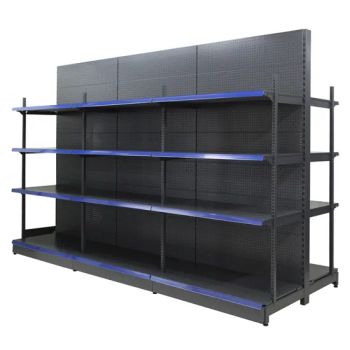Double Side Heavy Duty Supermarket Display Shelves Metal Rack - Suzhou Yuanda Commercial Products Co., Ltd. - China