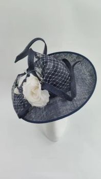 Middle-Sized Fashion Sinamay Church Hat with Big Bow Trim - 5.0/5 - China