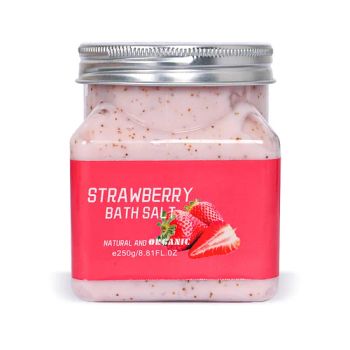 Beauty Cosmetics Skin Care Exfoliating Bath Salt Strawberry Body Scrub Facial Scrub - Guangzhou Aixin Cosmetic Co., Ltd. - China