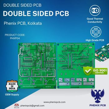 Double Sided PCB Color White Brand Phenix SMD Board Yes Material Aluminum Dimension 15 x 20 cm Design Type Double-sided Circuit Density - Phenix Pcb - India