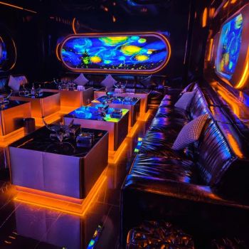 Cigar Bar Furniture Sets Home Bar Nightclub Lounge Stainless Steel LED Bar Table Hotel U L Shaped Lobby Karaoke Night Club Sofa - Foshan Xinda Furniture Co., Ltd. - China