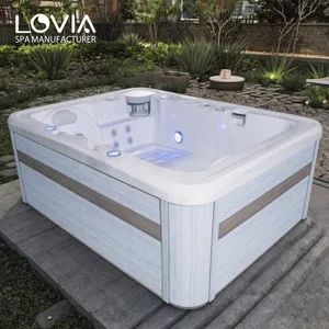 New Whirlpool SPA Hot Tub Outdoor Jacuzzii Massage Bathtub Cheap Europe SPA Outdoor Hot Tub - Guangzhou Huantong Industry Co., Ltd. - China