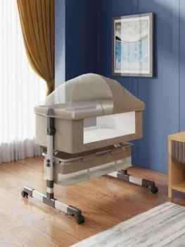 New Design Baby Multifunctional Height Adjustable Rocking Bed Cradle Baby Bedside Bassinet Crib with Diaper Table - Hefei Craft Child Product Co., Ltd. - China