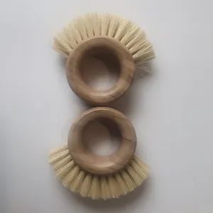 100% Organic Bamboo Mini Scrub Brush Pot Brushes Dish Scrubber for Household Cleaning - Yangzhou Muhe Trading Co., Ltd. - China
