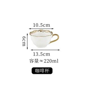 Light Luxury Gold European Style Palace Ceramic Tableware Tea Cup - Chaozhou Fuyingmei Trading Co., Ltd. - China