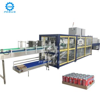 Automatic High Speed PE Film Shrink Package Machinery Stretch Film Wrapping Packing Machine with Carton Tray for Bottled Water Drink Production Line - Suzhou Pegus Machinery Co., Ltd. - China